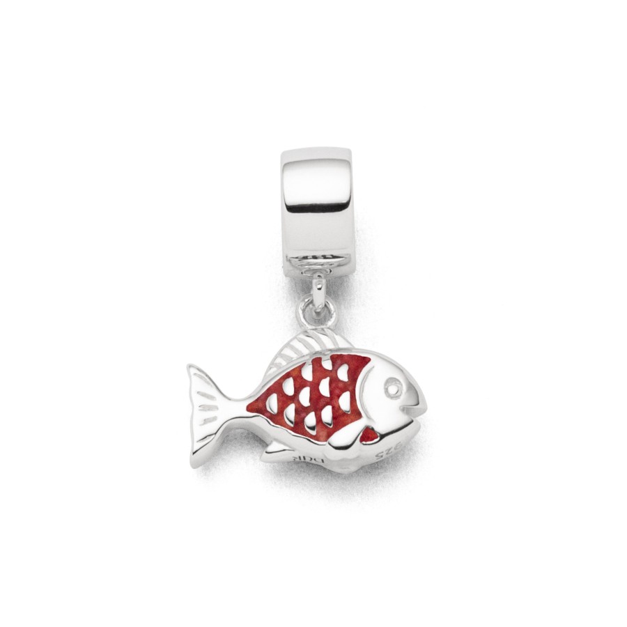 Schmuck Dur schmuck | Charm "Fisch" Koralle