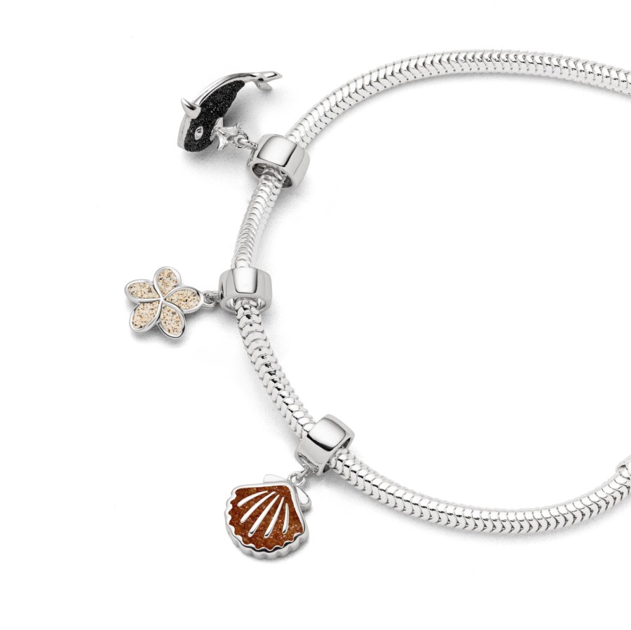 Schmuck Dur schmuck | Charm "Plumeria Blute" Strandsand