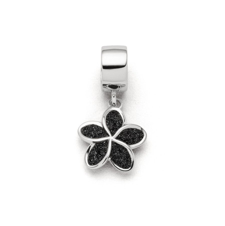 Schmuck Dur schmuck | Charm "Plumeria Blute" Lavasand