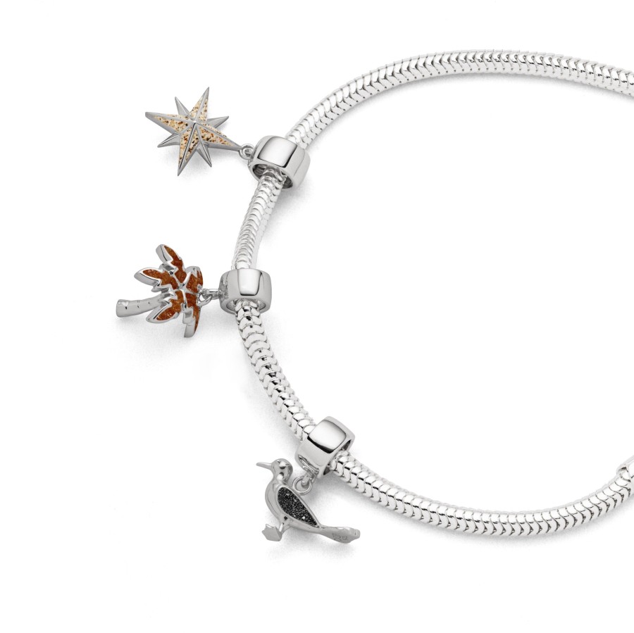 Schmuck Dur schmuck | Charm "Kompassrose" Strandsand