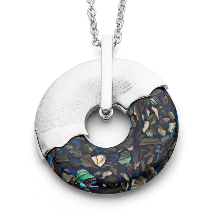 Schmuck Dur schmuck | Anhanger "Donut" Mosaik-Seeopal