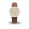 Schmuck Dur schmuck | Dur Uhr 36Er "Maritim" Strandsand, Lederband Braun