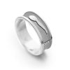 Schmuck Dur schmuck | Ring "Ameland"Sandlos, Hell Rhodiniert7 Mm