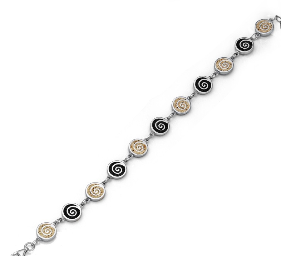 Schmuck Dur schmuck | Armband "Spirale 2.0" Sand/Lavasand