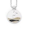 Schmuck Dur schmuck | Anhanger Strandwellen "Sylt" Strandsand/Lavasand