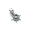 Schmuck Dur schmuck | Charm "Steuerrad" Steinsand Blau