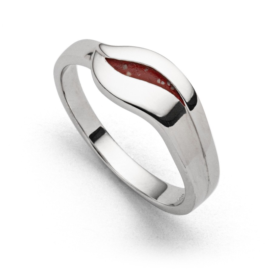 Schmuck Dur schmuck | Ring "Silberschweif" Koralle