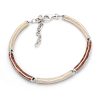 Schmuck Dur schmuck | Armband "Wellenspiel" Strandsand/Bernstein