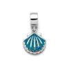 Schmuck Dur schmuck | Charm "Muschel" Steinsand Blau