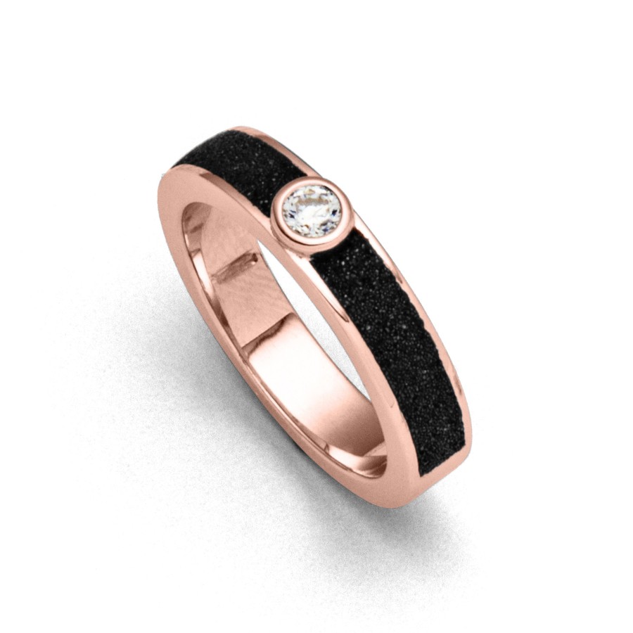 Schmuck Dur schmuck | Ring "Venus" Rose Vergoldet