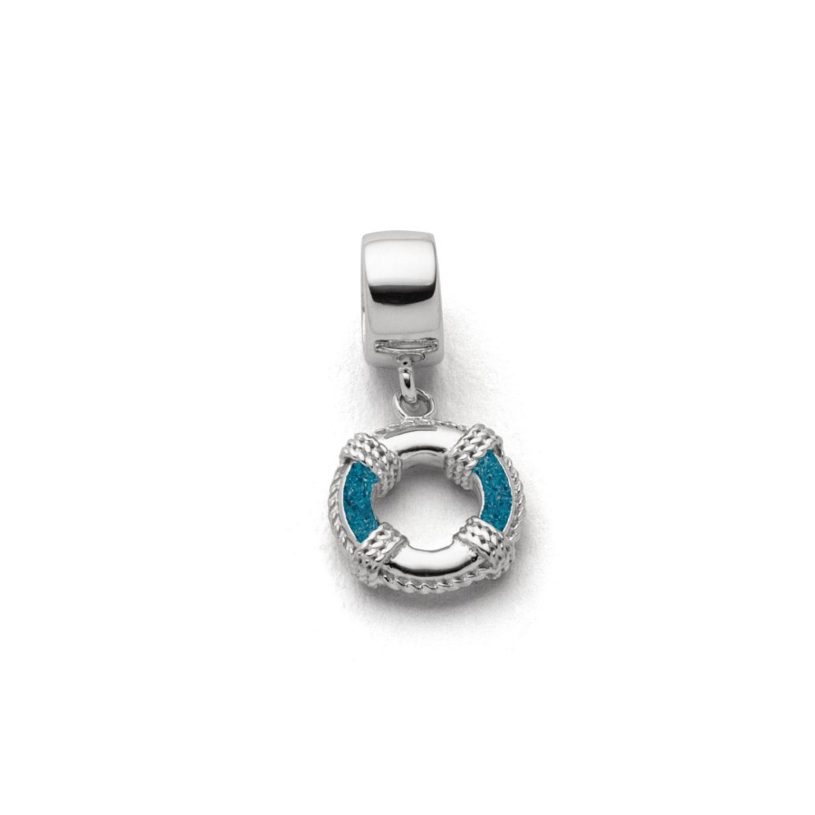 Schmuck Dur schmuck | Charm "Rettungsring" Bl. Steinsand