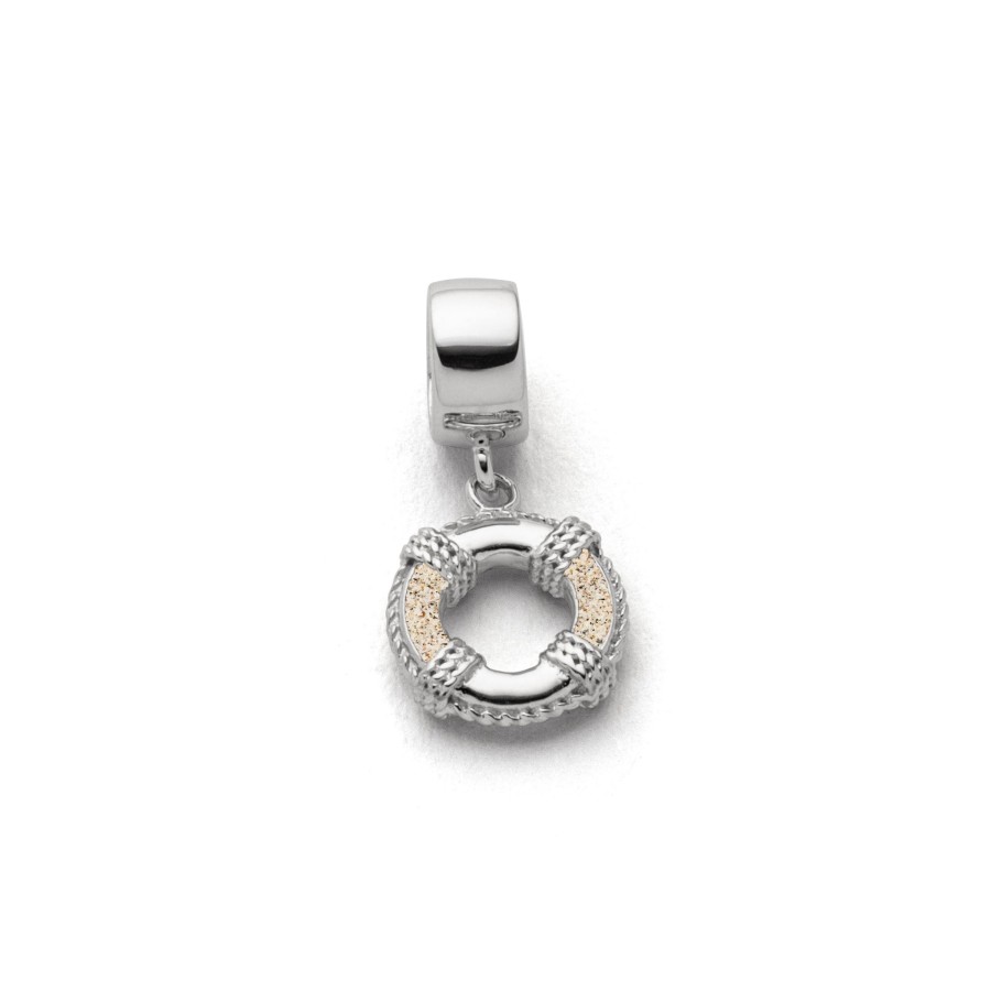 Schmuck Dur schmuck | Charm "Rettungsring" Strandsand