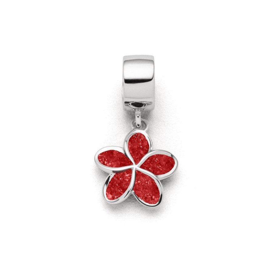 Schmuck Dur schmuck | Charm "Plumeria Blute" Koralle