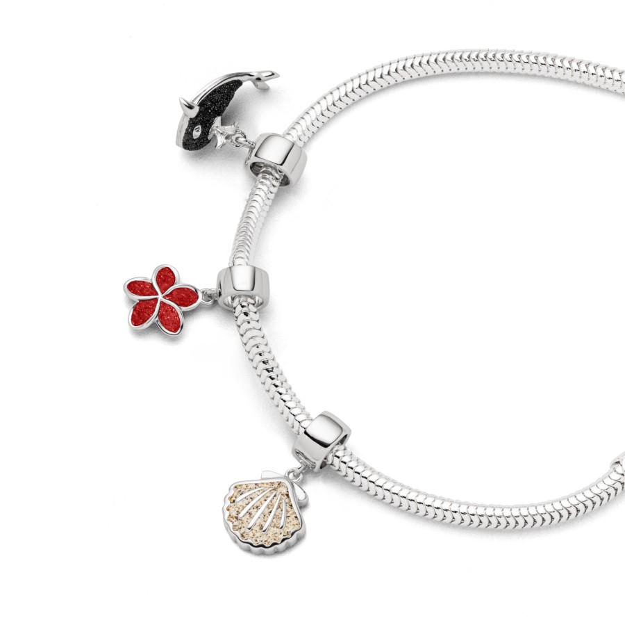 Schmuck Dur schmuck | Charm "Plumeria Blute" Koralle