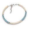 Schmuck Dur schmuck | Armband "Wellenspiel" Strandsand/Steinsand Blau