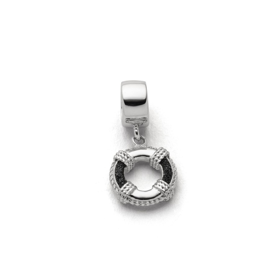 Schmuck Dur schmuck | Charm "Rettungsring" Lavasand