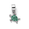 Schmuck Dur schmuck | Charm "Turtle" Steinsand Grun