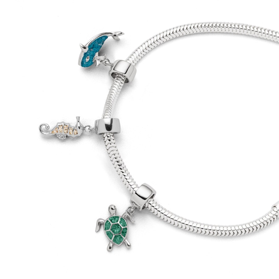 Schmuck Dur schmuck | Charm "Turtle" Steinsand Grun