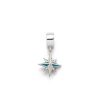 Schmuck Dur schmuck | Charm "Kompassrose" Strandsand/Steinsand Blau