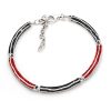 Schmuck Dur schmuck | Armband "Wellenspiel" Lavasand/Koralle