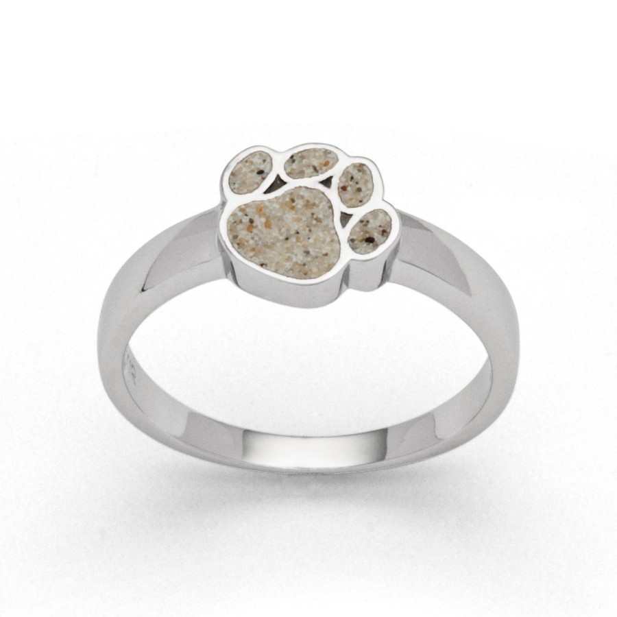 Schmuck Dur schmuck | Ring "Pfote" Strandsand