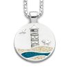 Schmuck Dur schmuck | Anhanger Strandwellen "Pilsumer Leuchtturm"Strandsand/Bl. Steinsand