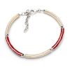 Schmuck Dur schmuck | Armband "Wellenspiel" Strandsand/Koralle